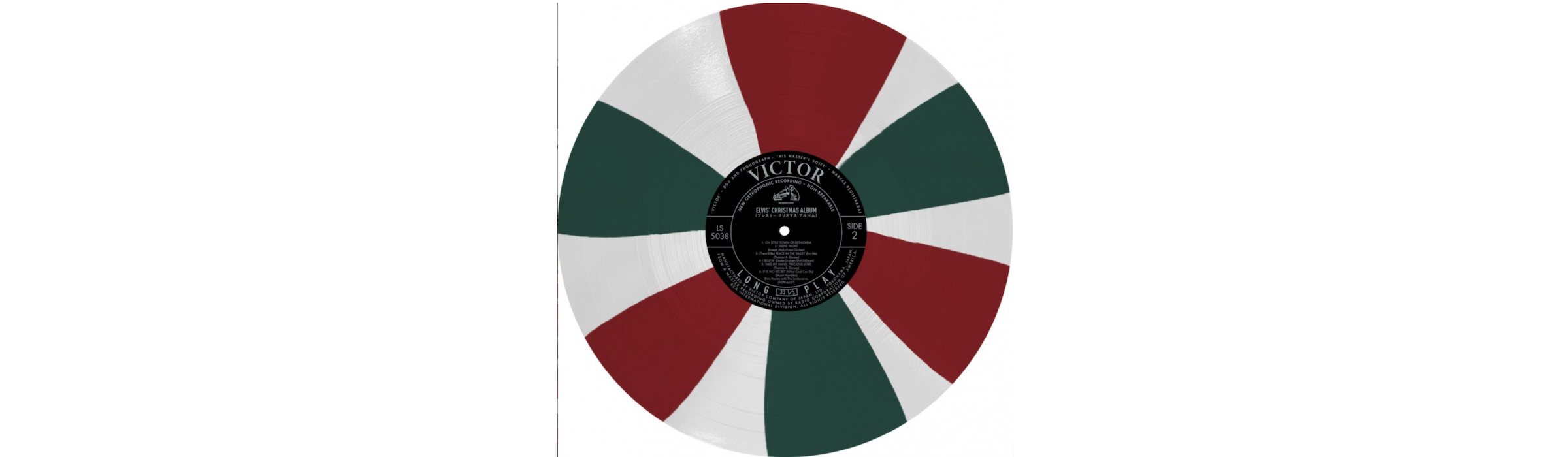 Elvis Presley – Elvis&rsquo; Christmas Album – Vinyle Japonais Tricolore